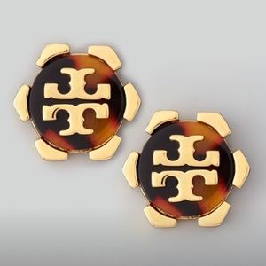 Brand new! Tory Burch Tortoise Logo Studs